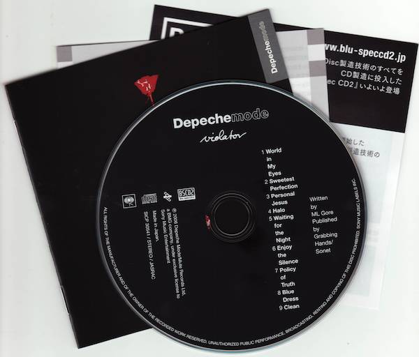 CD & Japanese and English Booklets, Depeche Mode - Violator
